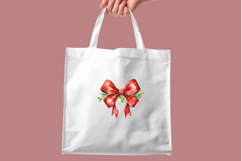 Farmhouse Christmas Bow Clipart Bundle - 10 Transparent PNGs Product Image 8
