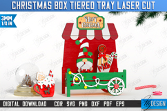 Christmas Box Tiered Tray Laser Cut Bundle, Christmas Decor Product Image 4