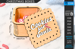 3D Christmas Box Laser Cut| Gift Box | Storage Box |Xmas SVG Product Image 2