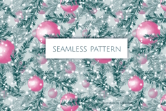 Christmas Branches Seamless Pattern Design Product Image 1