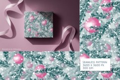Christmas Branches Seamless Pattern Design Product Image 3