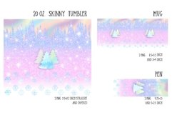Christmas bright glitter sublimation design for tumbler and mug