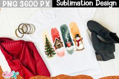 Christmas Brushes Sublimation Design