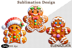 Christmas bubble funny clipart. 3D bubble Sublimation Product Image 1