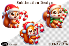 Christmas bubble funny clipart. 3D bubble Sublimation Product Image 1