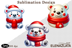 Christmas bubble funny clipart. 3D bubble Sublimation Product Image 1