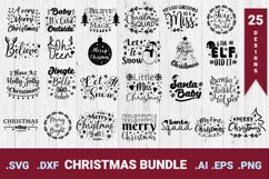 Christmas SVG Bundle 25 Cute Designs Product Image 1