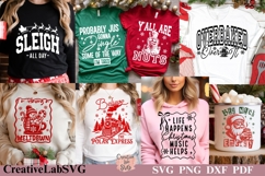Christmas SVG Bundle, Funny Christmas Shirt SVG PNG Designs Product Image 1