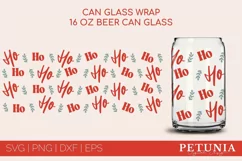 CHRISTMAS CAN GLASS WRAP CUT FILE BEING USED AS A CHRISTMAS BEER CAN GLASS WRAP PRINT