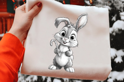 Christmas Bunny Clipart Sublimation Product Image 2