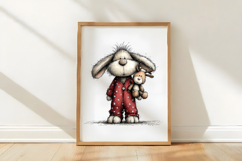 Christmas Bunny Clipart Sublimation Product Image 3