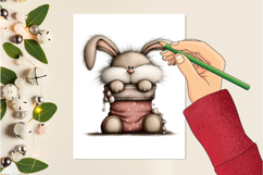 Christmas Bunny Clipart PNG Product Image 2