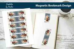 Christmas Bunny in Sant Hat Printable Magnetic Bookmark