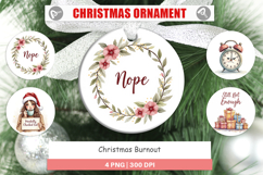 Ornament Watercolor Christmas Burnout Product Image 1