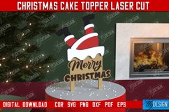 Christmas Cake Topper | Christmas Sign | Holidays | New Year Product Image 1