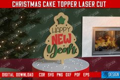 Christmas Cake Topper | Christmas Sign | Holidays | New Year Product Image 1
