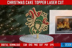 Christmas Cake Topper | Christmas Sign | Holidays | New Year Product Image 1