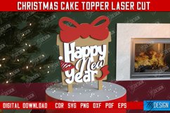 Christmas Cake Topper | Christmas Sign | Holidays | New Year Product Image 1