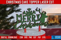Christmas Cake Topper | Christmas Sign | Holidays | New Year Product Image 1