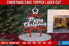 Christmas Cake Topper | Christmas Sign | Holidays | New Year Product Image 1