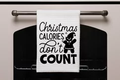 Christmas calories don't SVG, Kitchen Towels SVG Design Product Image 2