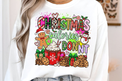 Christmas calories don't count png sublimation design Product Image 2