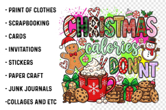 Christmas calories don't count png sublimation design Product Image 3