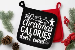 Christmas Calories Don't SVG, Christmas Pot Holder SVG Product Image 2