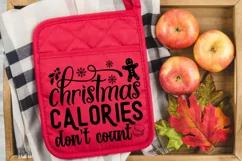 Christmas Calories Don't SVG, Christmas Pot Holder SVG Product Image 3