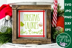 Christmas Calories Don't Count Farmhouse Sign Svg Product Image 1