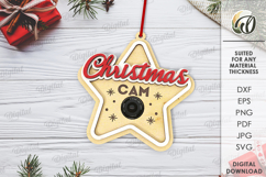 Christmas Cam Bundle Laser Cut. Christmas Decor SVG Product Image 12