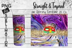 Christmas camping tumbler sublimation design for skinny tumbler