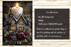 Christmas Garden Flag, Christmas Candle Garden Flags, s1 Product Image 2