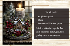 Christmas Garden Flag, Christmas Candle Garden Flags, s1 Product Image 4