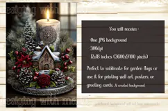 Christmas Garden Flag, Christmas Candle Garden Flags, s1 Product Image 4