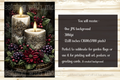 Christmas Garden Flag, Christmas Candle Garden Flags, s1 Product Image 5