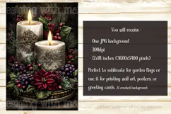 Christmas Garden Flag, Christmas Candle Garden Flags, s1 Product Image 5