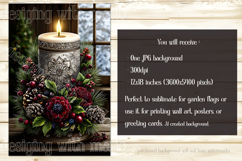 Christmas Garden Flag, Christmas Candle Garden Flags, s2 Product Image 2