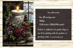Christmas Garden Flag, Christmas Candle Garden Flags, s2 Product Image 2