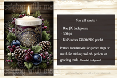 Christmas Garden Flag, Christmas Candle Garden Flags, s2 Product Image 3