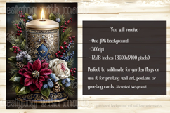 Christmas Garden Flag, Christmas Candle Garden Flags, s2 Product Image 4