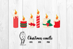 Christmas candle clipart Product Image 1