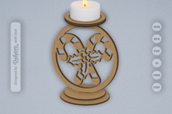 Christmas Candle Holder Laser Cut Product Image 2