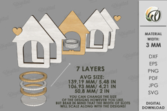 Christmas Candle Holder Laser Cut. Tealight Holder SVG Product Image 2