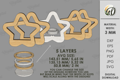 Christmas Candle Holder Laser Cut. Tealight Holder SVG Product Image 2
