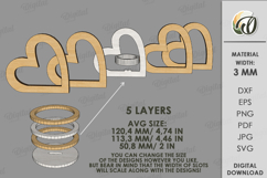 Christmas Candle Holder Laser Cut. Tealight Holder SVG Product Image 2
