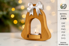 Christmas Candle Holders Bundle Laser Cut. Christmas SVG Product Image 10