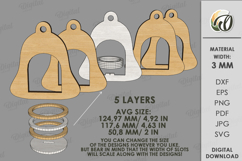 Christmas Candle Holder Laser Cut. Tealight Holder SVG Product Image 2