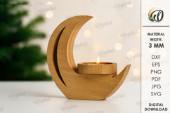 Christmas Candle Holders Bundle Laser Cut. Christmas SVG Product Image 11