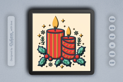 Christmas Candle Layered Papercut Product Image 3